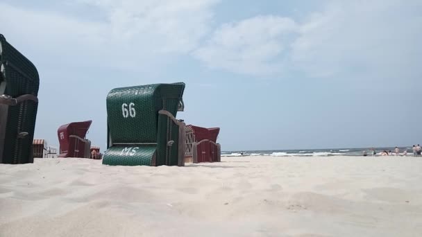 Zee Water Zand Hand Strandvakantie — Stockvideo