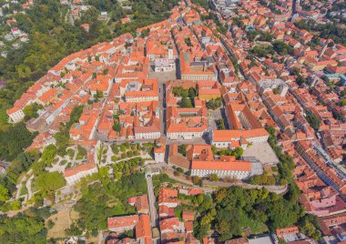 Üst şehrin (eski kesiminde Zagreb)