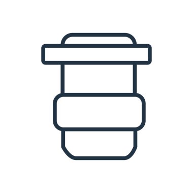 Kahve fincanı simge vektör, beyaz arka plan üzerinde izole şeffaf işareti fincan kahve