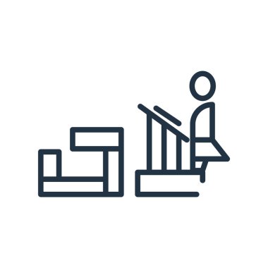 Beyaz arka plan üzerinde sınıf şeffaf işareti izole sınıf simge vektör