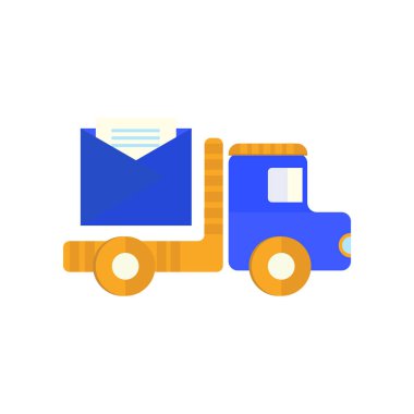 Web ve mobil uygulaması tasarımı, gönder logo kavramı için beyaz arka plan üzerinde izole simge vektör göndermek