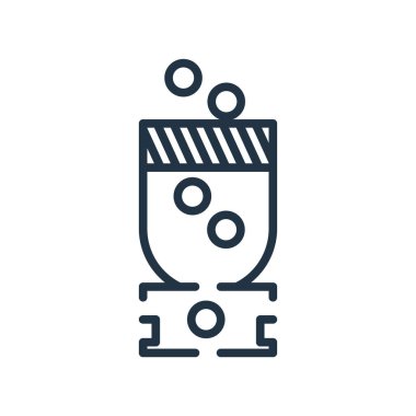 Beyaz arka plan üzerinde kırıcı şeffaf işareti izole kırıcı simge vektör