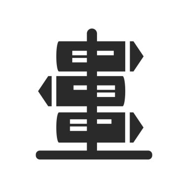 İşareti simgesi üzerinde izole beyaz arka plan web ve mobil uygulaması tasarımı, işareti logo kavramı için vektör