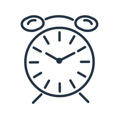 Beyaz arka plan üzerinde zamanlama şeffaf işareti izole zamanlama simge vektör