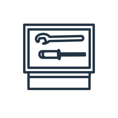 Evrak Çantası'nı simge vektör beyaz arka plan üzerinde evrak çantası'nı şeffaf işareti izole