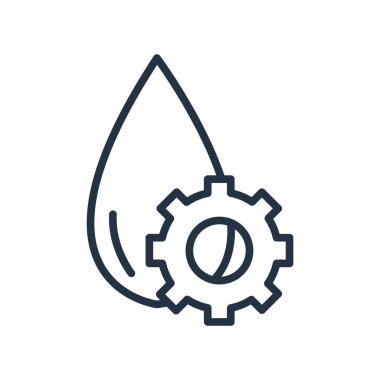 Beyaz arka plan üzerinde su şeffaf işareti izole su simge vektör