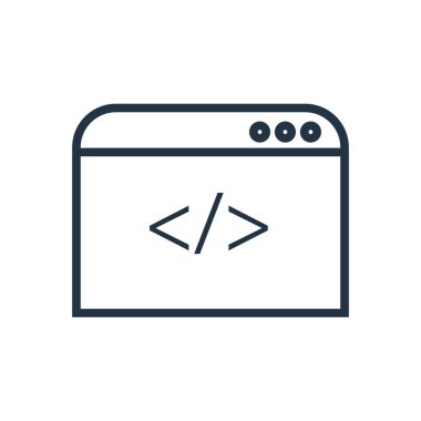 Beyaz arka plan üzerinde kod şeffaf işareti izole kod simge vektör