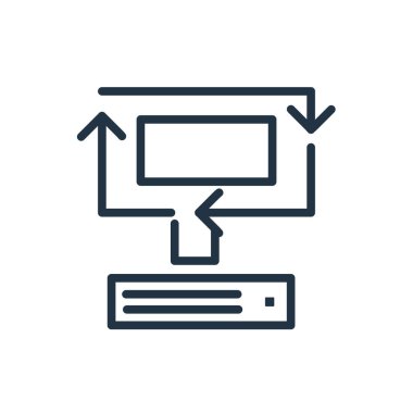 Beyaz arka plan üzerinde eşitleme şeffaf işareti izole eşitleme simge vektör