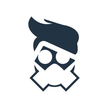 Beyaz arka plan üzerinde gaz maskesi şeffaf işareti izole gaz maskesi simge vektör