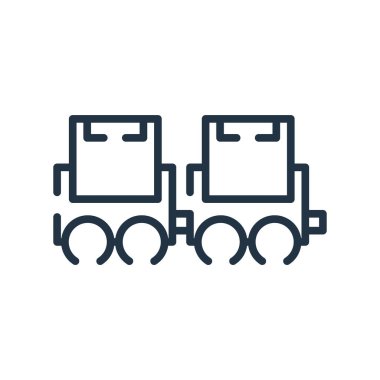 Beyaz arka plan üzerinde ulaşım şeffaf işareti izole ulaşım simge vektör