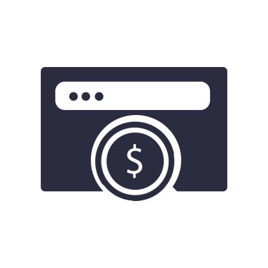 Web ve mobil uygulaması tasarımı, tarayıcı logo kavramı için beyaz arka plan üzerinde izole tarayıcı simge vektör