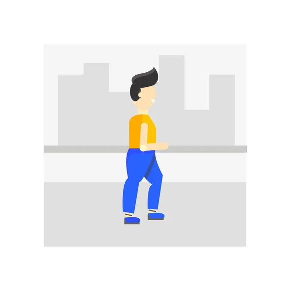 Walking Pictogram Vector Geïsoleerd Witte Achtergrond Voor Web Mobiele App — Stockvector