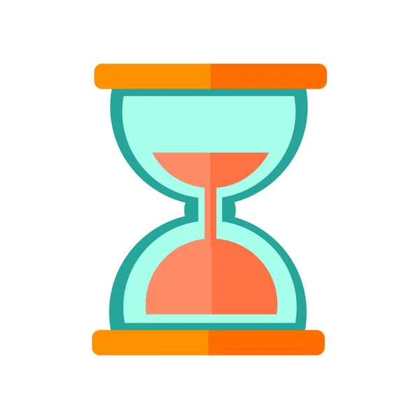 Vector Icono Reloj Arena Aislado Fondo Blanco Para Diseño Web — Archivo Imágenes Vectoriales