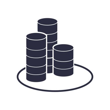 Web ve mobil uygulaması tasarımı, Get para logo kavramı için beyaz arka plan üzerinde izole para simge vektör elde