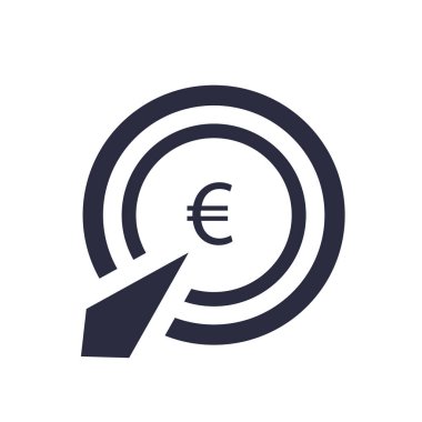 Web'iniz için beyaz arka plan üzerinde izole tıklayın simge vektör başına ödeme ve mobil uygulaması tasarım, başına ödeme tıklayın logo kavramı