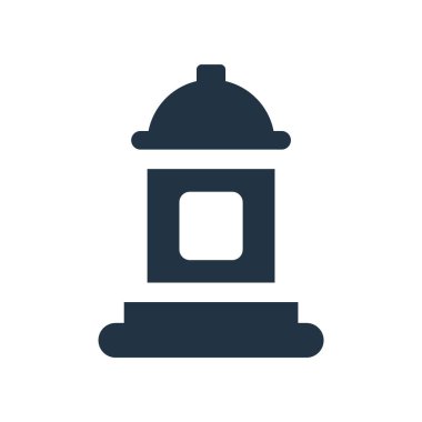 Beyaz arka plan üzerinde yangın musluğu şeffaf işareti izole yangın hidrant simge vektör