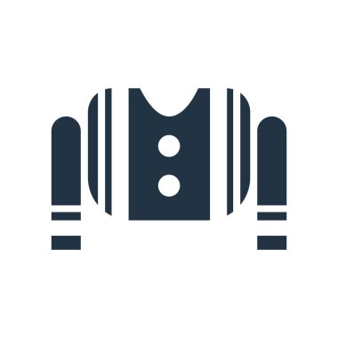 Beyaz arka plan üzerinde Emanet gömlek şeffaf işareti izole Emanet gömlek simge vektör