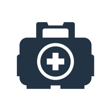 Beyaz arka plan üzerinde ilk yardım kiti şeffaf işareti izole ilk yardım kiti simge vektör