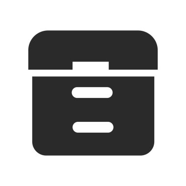 Web ve mobil uygulaması tasarım, arşiv logo kavramı için beyaz arka plan üzerinde izole arşiv simge vektör