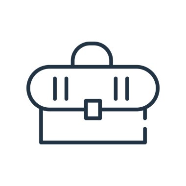 Evrak Çantası'nı simge vektör beyaz arka plan üzerinde evrak çantası'nı şeffaf işareti izole