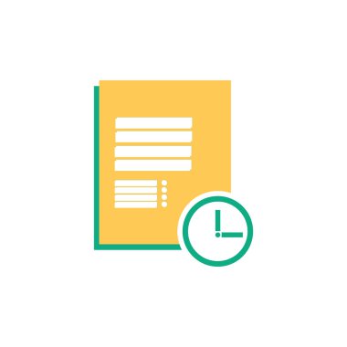 Not defteri simgesi vektör web ve mobil uygulaması tasarımı, Not defteri logo kavramı için beyaz arka plan üzerinde izole