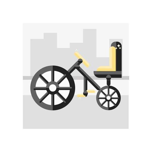 Icono Bicicleta Vector Aislado Fondo Blanco Para Diseño Web Aplicación — Vector de stock