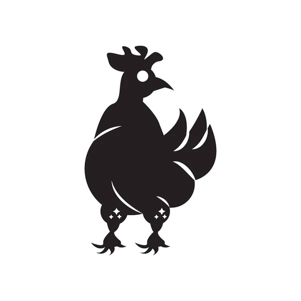 Chicken Symbol Vektor Isoliert Auf Weißem Hintergrund Für Ihre Web — Stockvektor