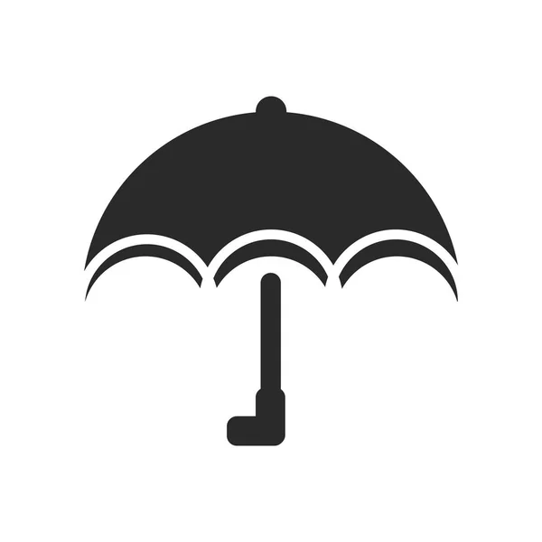 Schirmsymbol Vektor Isoliert Auf Weißem Hintergrund Für Ihr Web Und — Stockvektor