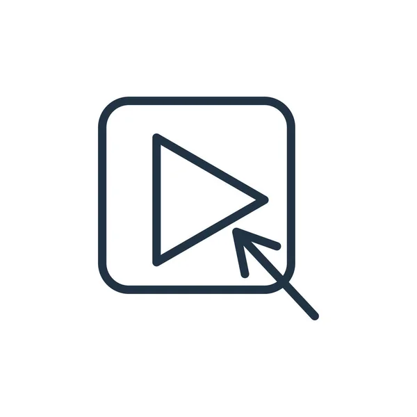 Video Icon Vektor Isoliert Auf Weißem Hintergrund Video Transparent Zeichen — Stockvektor