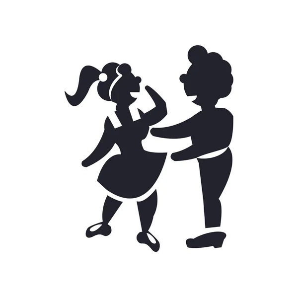 Adam Hugging Simge Vektör Web Mobil Uygulaması Tasarımı Logo Kavramı — Stok Vektör