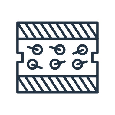 Beyaz arka plan üzerinde kontrol paneli şeffaf işareti izole Denetim Masası simgesi vektör