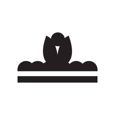 Filiz simge vektör web ve mobil uygulaması tasarımı, filiz logo kavramı için izole üzerinde beyaz arka plan