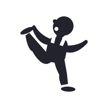 Stretching simge vektör web ve mobil uygulaması tasarımı, Stretching logo kavramı için izole üzerinde beyaz arka plan