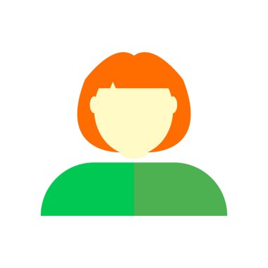 Web ve mobil uygulaması tasarımı, Kullanıcı logo kavramı için beyaz arka plan üzerinde izole Kullanıcı simge vektör