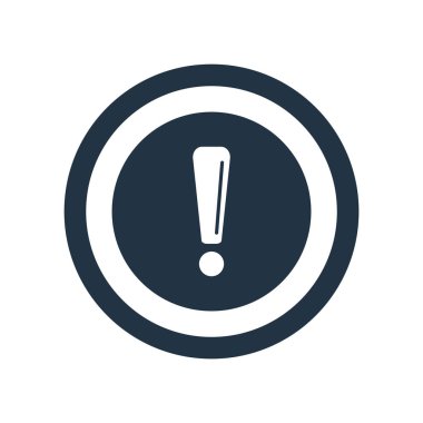 Uyarı simgesi üzerinde izole beyaz arka plan, uyarı şeffaf işareti vektör