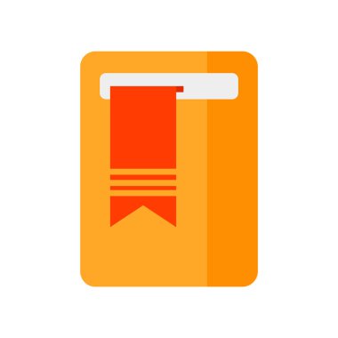 Web ve mobil uygulaması tasarımı, yer imi logo kavramı için beyaz arka plan üzerinde izole yer işareti simgesi vektör