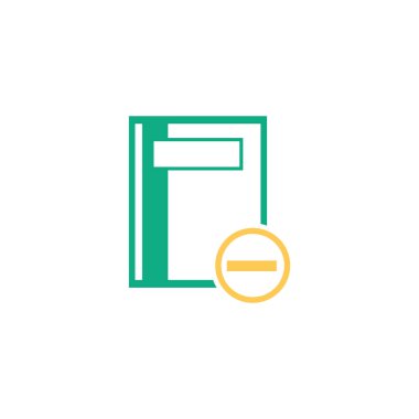 Web ve mobil uygulaması tasarımı, defter logo kavramı için beyaz arka plan üzerinde izole defter simge vektör