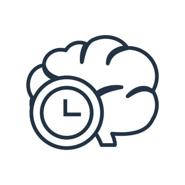 Beyaz arka plan üzerinde düşünme şeffaf işareti izole düşünme simge vektör