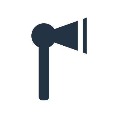 Yangın Axe simge vektör beyaz arka plan üzerinde yangın baltası şeffaf işareti izole