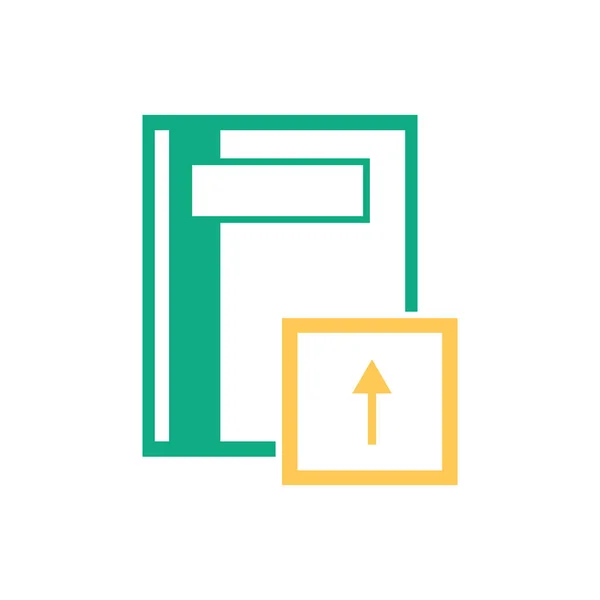 Vector Icono Cuaderno Aislado Fondo Blanco Para Diseño Aplicaciones Web — Vector de stock