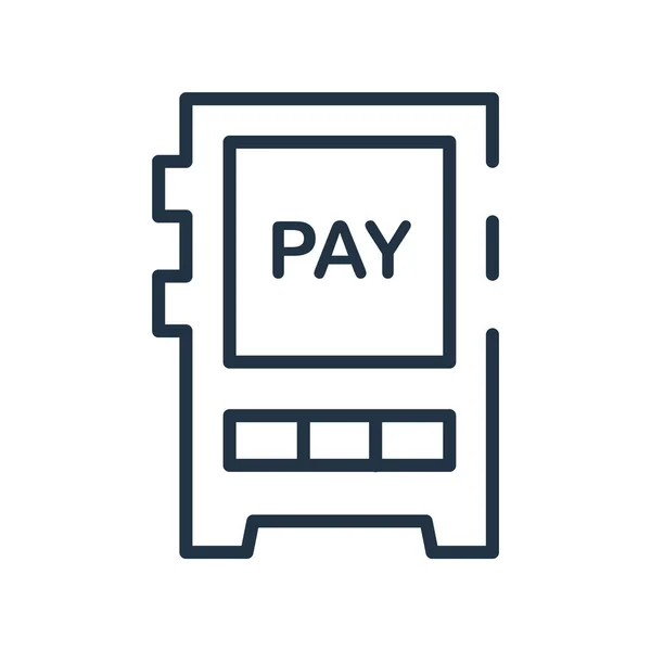 Pay Click Icône Vecteur Isolé Sur Fond Blanc Pay Click — Image vectorielle