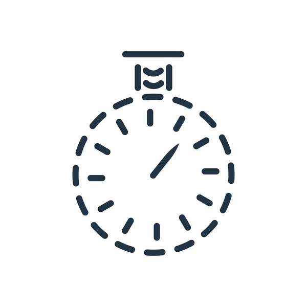 Temporizador Vector Icono Aislado Sobre Fondo Blanco Timer Signo Transparente — Archivo Imágenes Vectoriales