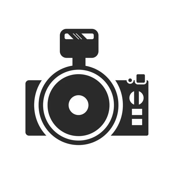Vetor Ícone Câmera Foto Isolado Fundo Branco Para Seu Design — Vetor de Stock