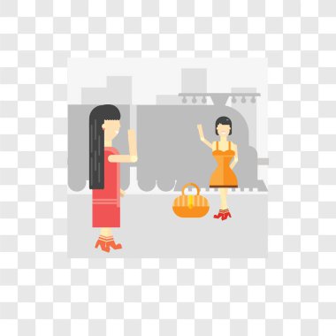 Güle güle vektör simge izole şeffaf arka plan üzerinde Güle güle 