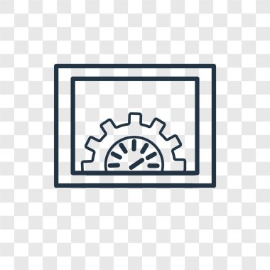 Saydam arka plan üzerinde en iyi duruma getirme logo tasarımı izole optimizasyonu vektör simgesi