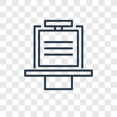 Saydam arka plan üzerinde Blackboard logo tasarımı izole blackboard vektör simgesi