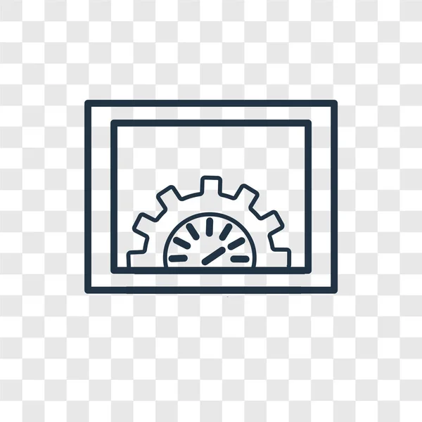 Icono de vector de optimización aislado sobre fondo transparente, diseño de logotipo de optimización — Archivo Imágenes Vectoriales