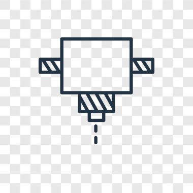 En düşük cad vektör simge şeffaf arka plan üzerinde Cad logo tasarımı izole