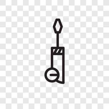 Saydam arka plan üzerinde tornavida logo tasarımı izole tornavida vektör simgesi