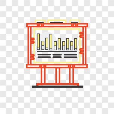 Saydam arka plan üzerinde barlar izole barlar grafik vektör simgesi 